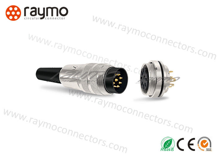 Metal Plastic Coaxial Power Connector Compact Design Tested According Industry Standard
