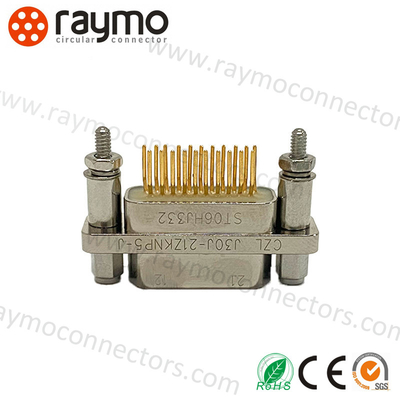 J30J Series Micro-D MIL-Spec 0.1-15 mm2 Area Bagian Kawat Waterproof Power Connector IP67