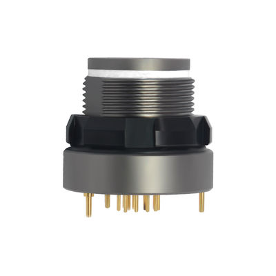 Konektor Dorong Tarik Raymo A1CW*M-P04XBCO-OOOO AMC Kepadatan Tinggi 4 Pin Perak 5000 Siklus