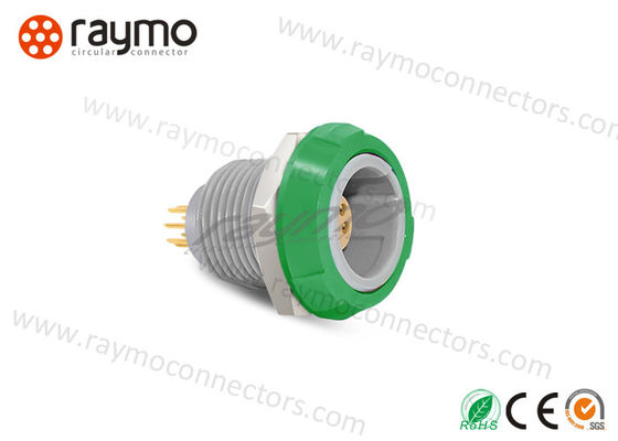 Nut Fixing Circular Push Pull Connector Compact Size Lightweight PC Housing